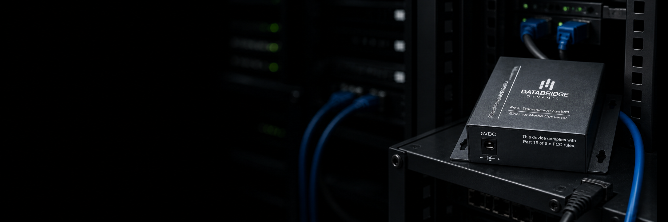 Industrial Ethernet media converter installed in a fibre network