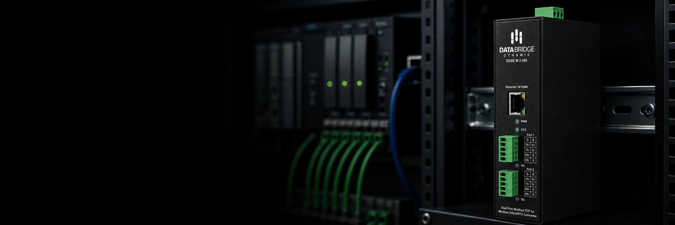 Industrial protocol gateway operating inside an automation control cabinet