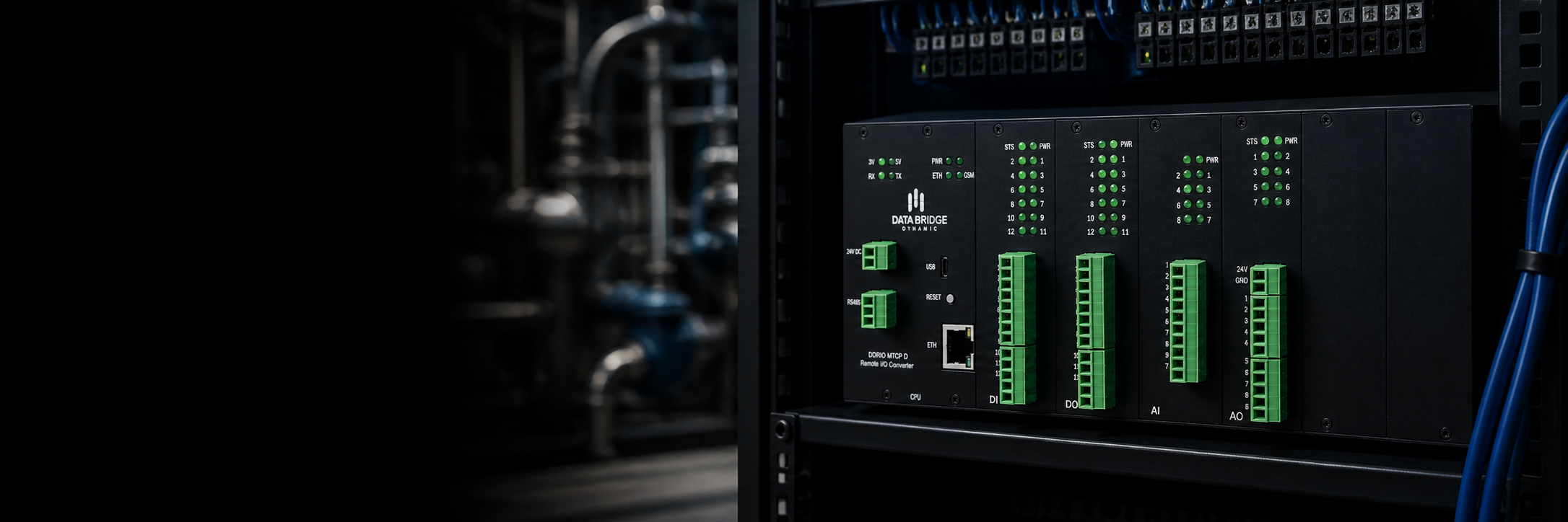 Industrial remote I/O system connected to field instrumentation